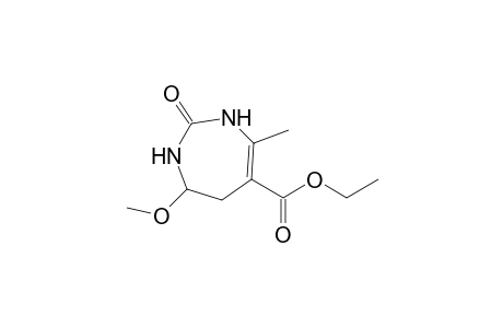 1H-1,3-Diazepine-5-carboxylic acid, 2,3,6,7-tetrahydro-7-methoxy-4-methyl-2-oxo-, ethyl ester