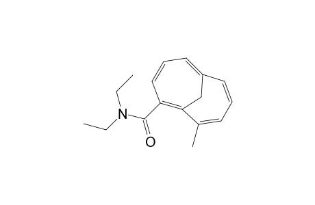 Bicyclo[4.4.1]undeca-1,3,5,7,9-pentaene-2-carboxamide, N,N-diethyl-10-methyl-, (.+-.)-