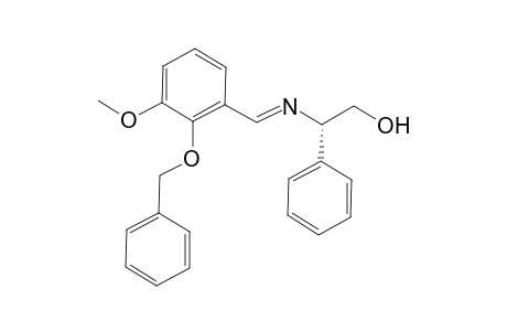 (S)-2-{[1-(2-Benzyloxy-3-methoxy-phenyl)-meth-(E)-ylidene]-amino}-2-phenyl-ethanol