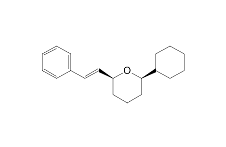 cis-2-Cylohexyl-6-((E)-styryl)-tetrahydropyran