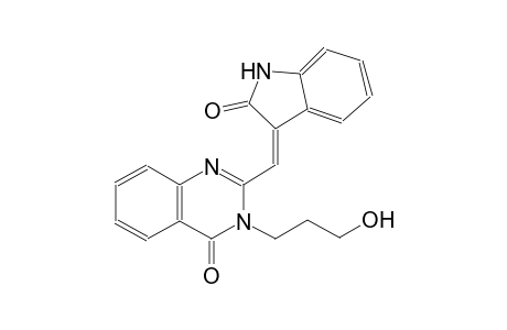 3-(3-hydroxypropyl)-2-[(Z)-(2-oxo-1,2-dihydro-3H-indol-3-ylidene)methyl]-4(3H)-quinazolinone