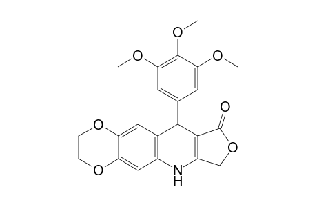 10-(3,4,5-Trimethoxyphenyl)-2,3,7,10-tetrahydro[1,4]dioxino[2,3-g]furo[3,4-b]quinolin-9(6H)-one