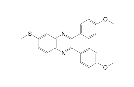 2,3-bis(p-methoxyphenyl)-6-(methylthio)quinoxaline