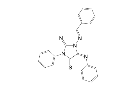 1-BENZYLIDENAMINO-2-IMINO-3-PHENYL-4-THIOXO-5-PHENYLIMINO-IMIDAZOLIDIN