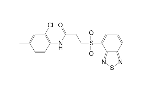 propanamide, 3-(2,1,3-benzothiadiazol-4-ylsulfonyl)-N-(2-chloro-4-methylphenyl)-