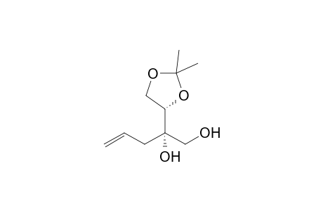(2S)-2-[(4S)-2,2-Dimethyl-1,3-dioxolan-4-yl]-4-pentene-1,2-diol