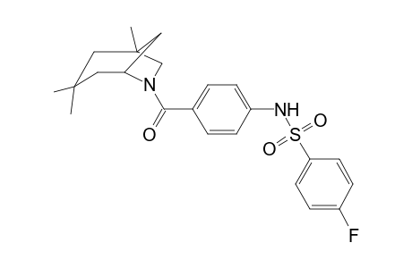 4-Fluoranyl-N-[4-[(3,3,5-trimethyl-7-azabicyclo[3.2.1]octan-7-yl)carbonyl]phenyl]benzenesulfonamide
