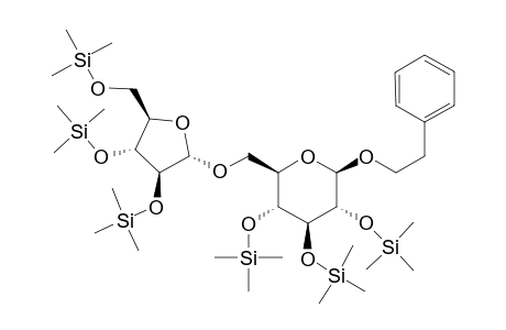 6-O-[.alpha.-L-arabinofuranosyl]-.beta.-[phenylethyl]-D-glucopyranoside-hexakis(trimethylsilyl) ether