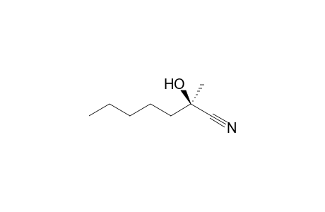 (2R)-2-hydroxy-2-methylheptanenitrile