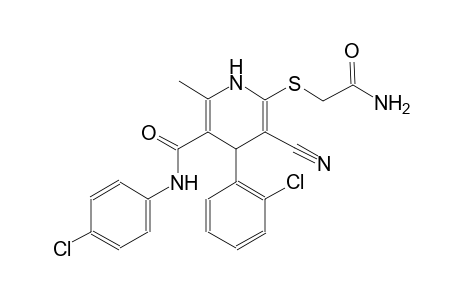 3-pyridinecarboxamide, 6-[(2-amino-2-oxoethyl)thio]-4-(2-chlorophenyl)-N-(4-chlorophenyl)-5-cyano-1,4-dihydro-2-methyl-