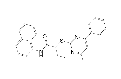 2-[(4-methyl-6-phenyl-2-pyrimidinyl)sulfanyl]-N-(1-naphthyl)butanamide