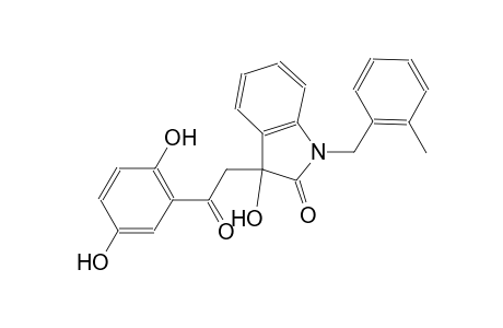 3-[2-(2,5-dihydroxyphenyl)-2-oxoethyl]-3-hydroxy-1-(2-methylbenzyl)-1,3-dihydro-2H-indol-2-one