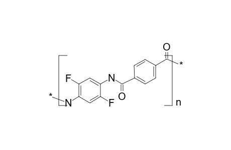 Polyamide on the basis of 3,6-difluoro-1,4-phenylenediamine and terephthalic acid