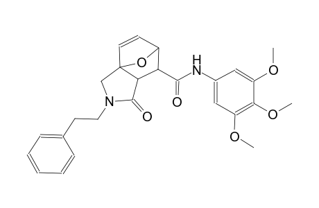(3aS,6R)-1-oxo-2-phenethyl-N-(3,4,5-trimethoxyphenyl)-1,2,3,6,7,7a-hexahydro-3a,6-epoxyisoindole-7-carboxamide