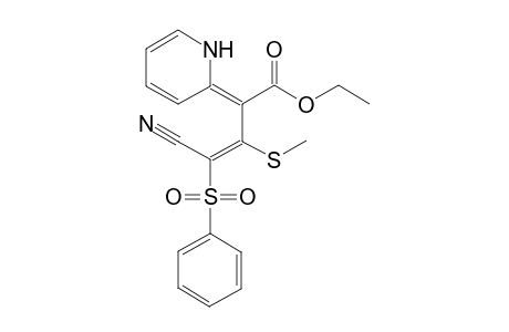 Ethyl (2Z,3E)-4-cyano-3-(methylsulfanyl)-4-(phenylsulfonyl)-2-(1H-pyrid-2'-ylidene)-butenoate