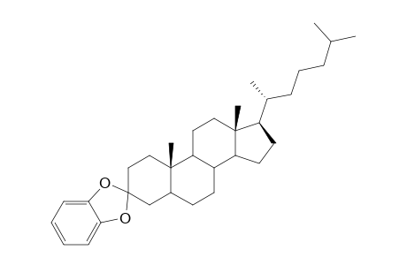Spiro[1,3-benzodioxole-2,3'-cholestan]
