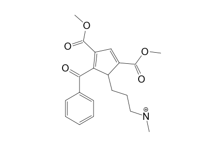 3-[5-BENZOYL-2,4-DI-(METHOXYCARBONYL)-CYCLOPENTADIENIDE]-PROPYL-(METHYL)-AMMONIUM