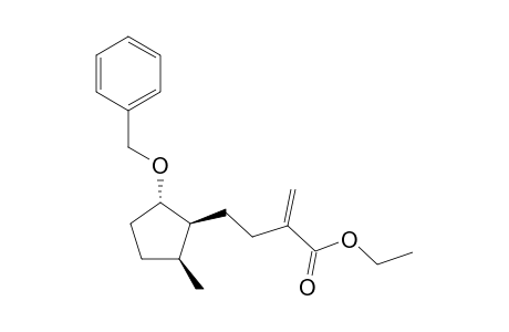 (1,2-trans-2,3-cis)-1-Benzyloxy-2-(3-carbethoxy-3-butenyl)-3-methylcyclopentane