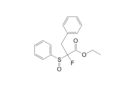 2-(benzenesulfinyl)-2-fluoro-3-phenyl-propionic acid ethyl ester