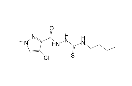 N-butyl-2-[(4-chloro-1-methyl-1H-pyrazol-3-yl)carbonyl]hydrazinecarbothioamide