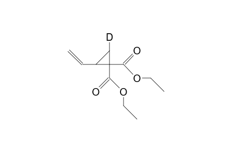 2-Vinyl-3-deuterio-cyclopropane-1,1-dicarboxylic acid, diethyl ester