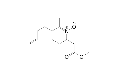 2-(5-but-3-enyl-6-methyl-1-oxido-2,3,4,5-tetrahydropyridin-1-ium-2-yl)acetic acid methyl ester