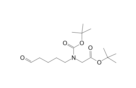 Glycine N-[(1,1-Dimethylethoxy)carbonyl]-N-(.omega.-oxypentyl)-1,1-dimethylethyl ester