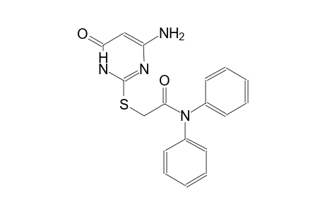 2-[(4-amino-6-oxo-1,6-dihydro-2-pyrimidinyl)sulfanyl]-N,N-diphenylacetamide