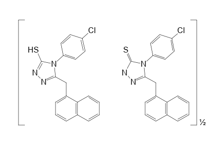 4-(p-chlorophenyl)-5-[(1-naphthyl)methyl]-4H-1,2,4-triazole-3-thiol