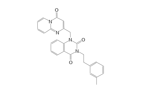 3-[2-(3-methylphenyl)ethyl]-1-[(4-oxo-4H-pyrido[1,2-a]pyrimidin-2-yl)methyl]-2,4(1H,3H)-quinazolinedione