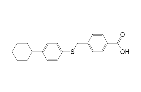 4-(4-Cyclohexyl-phenylsulfanylmethyl)-benzoic acid
