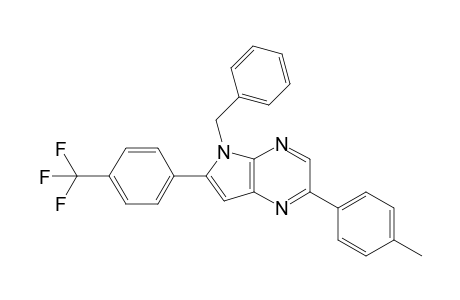 5-Benzyl-2-(4-methylphenyl)-6-(4-trifluoromethylphenyl)-5H-pyrrolo[2,3-b]pyrazine