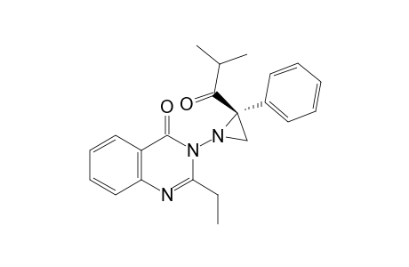 2-ethyl-3-[(2R)-2-isobutyryl-2-phenyl-ethylenimin-1-yl]quinazolin-4-one