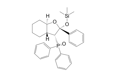 (1R*,6R*,8R*,9R*)-9-Diphenylphiosphinoyl-8-phenyl-8-trimethylsilyloxybicyclo[4.3.0]-7-oxanonane