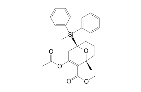 (1R,5R)-3-acetoxy-1-methyl-5-[methyl(diphenyl)silyl]-9-oxabicyclo[3.3.1]non-2-ene-2-carboxylic acid methyl ester