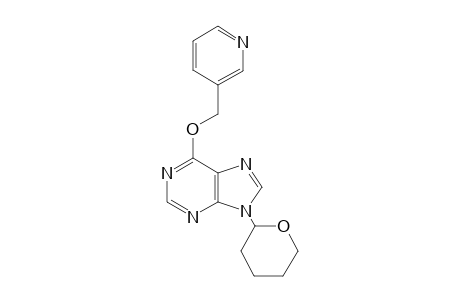 3-Pyridinylmethyl 9-tetrahydro-2H-pyran-2-yl-9H-purin-6-yl ether
