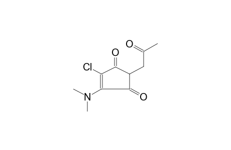 2-CHLORO-3-N,N-DIMETHYLAMINO-5-ACETONYL-2-CYCLOPENTEN-1,4-DIONE