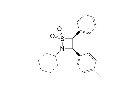 (3R,4S)-2-cyclohexyl-3-(4-methylphenyl)-4-phenyl-1,2-thiazetidine 1,1-dioxide