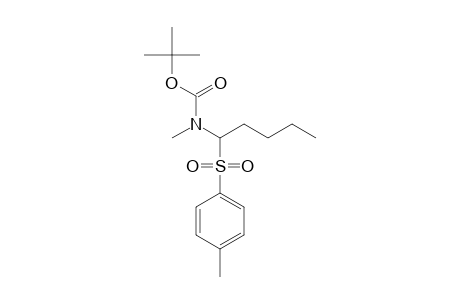 tert-Butyl N-methyl-N-(1-tosylpentyl)carbamate