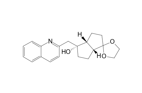 (1R,5R,6R)-6-Hydroxy-6-(quinolin-2-ylmethyl)bicyclo[3.3.0]octan-2-one ethylene ketal
