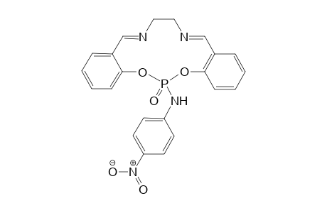 (5E,9E)-16-(4-Nitroanilino)-7,8-dihydro-16lambda5-dibenzo[d,l]-[1,3,7,10,2]dioxadiazaphosphacyclotridecin-16-one
