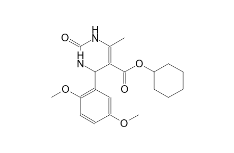 cyclohexyl 4-(2,5-dimethoxyphenyl)-6-methyl-2-oxo-1,2,3,4-tetrahydro-5-pyrimidinecarboxylate
