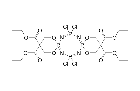2,6-BIS(2,2-DIETHOXYCARBONYL-1,3-PROPYLENEDIOXY)TETRACHLOROCYCLOTETRAPHOSPHAZATETRAENE