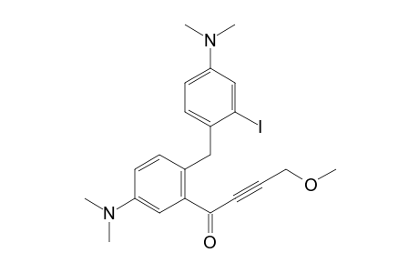 1-[5-(dimethylamino)-2-[4-(dimethylamino)-2-iodo-benzyl]phenyl]-4-methoxy-but-2-yn-1-one