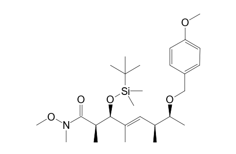 (E,2R,3R,6S,7S)-3-[tert-butyl(dimethyl)silyl]oxy-N-methoxy-7-[(4-methoxyphenyl)methoxy]-N,2,4,6-tetramethyl-4-octenamide