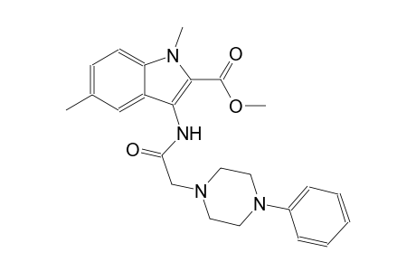 methyl 1,5-dimethyl-3-{[(4-phenyl-1-piperazinyl)acetyl]amino}-1H-indole-2-carboxylate