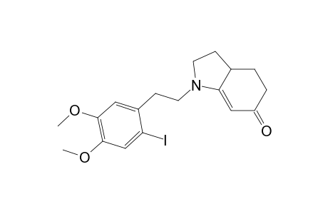 1,2,3,3a,4,5-Hexahydro-1-(2-iodo-4,5-dimethoxyphenethyl)-6H-indol-6-one