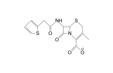 7-(2-[2]Thienyl-acetamido)-desacetoxy-cephalosporanic acid, anion