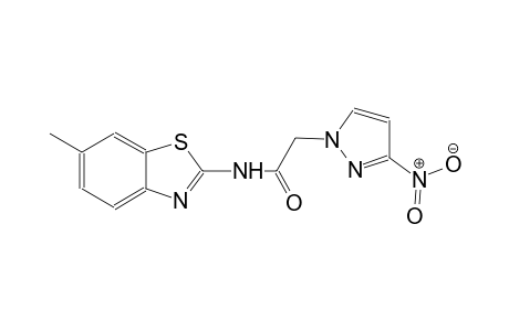 N-(6-methyl-1,3-benzothiazol-2-yl)-2-(3-nitro-1H-pyrazol-1-yl)acetamide