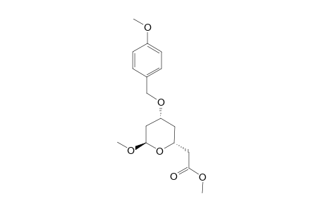 [(2R,4R,6R)-6-Methoxy-4-(4-methoxybenzyl)oxy-tetrahydropyran-2-yl] acetic acid methyl ester